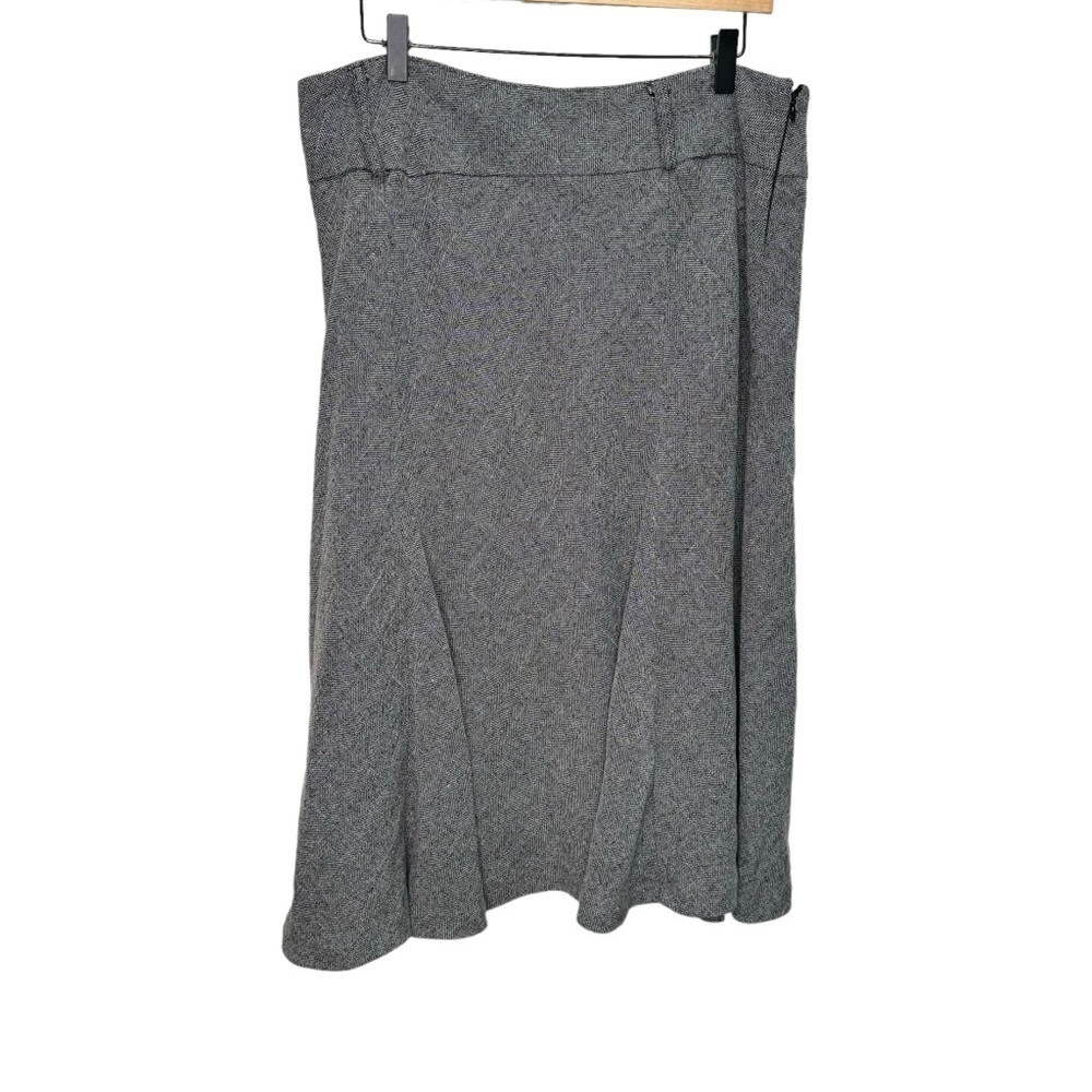 Addition Elle Grey Midi Circle Skirt Size 18